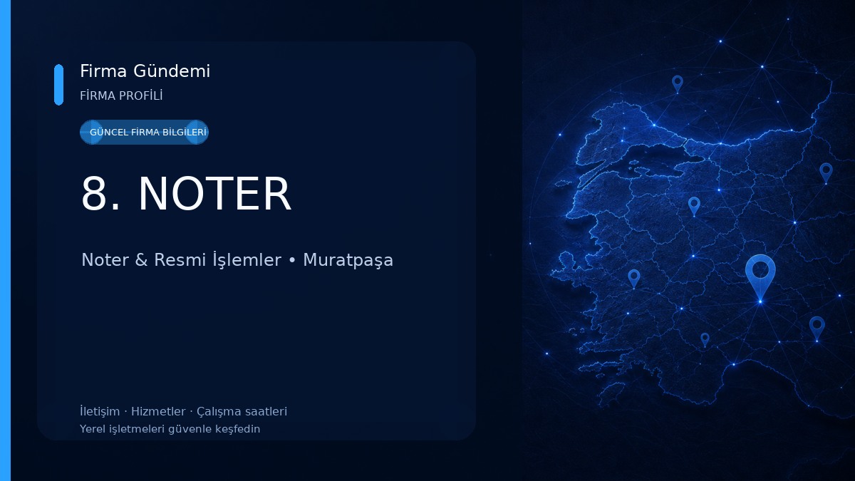 8. NOTER Noter & Resmi İşlemler