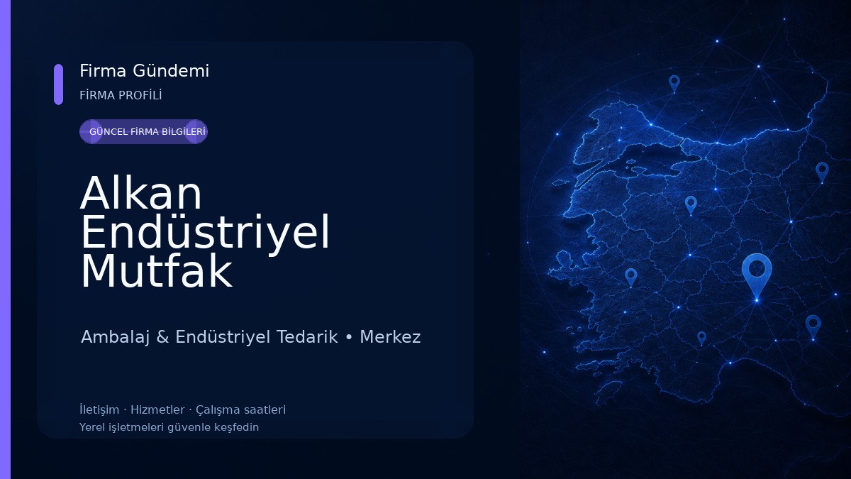 Alkan Endüstriyel Mutfak Ekipmanları 