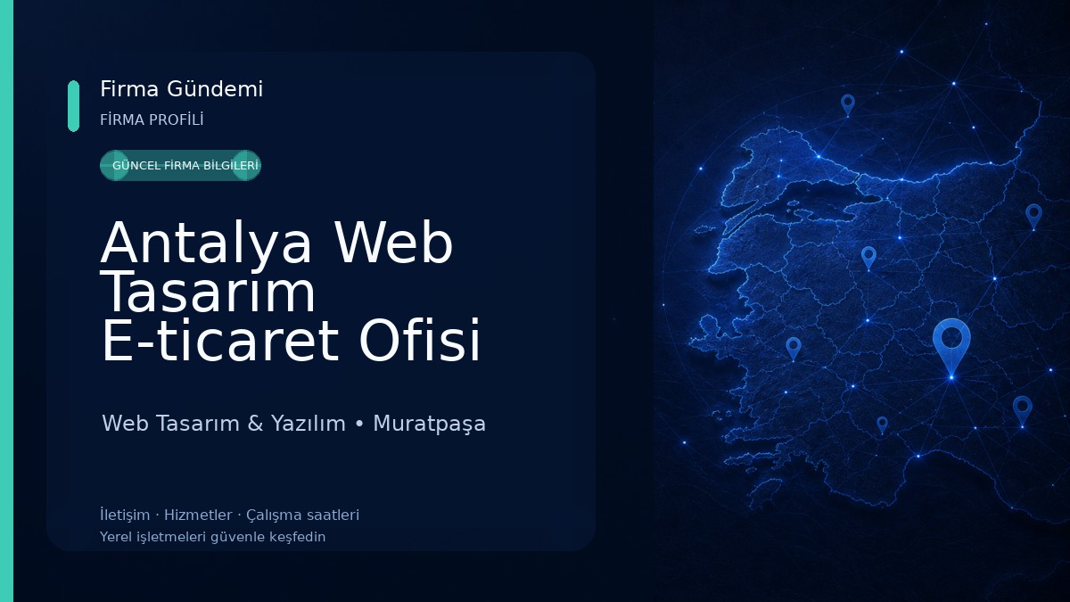 Antalya Web Tasarım E-ticaret Ofisi 