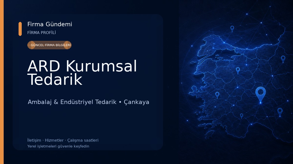 ARD Kurumsal Tedarik Ambalaj & Endüstriyel Tedarik
