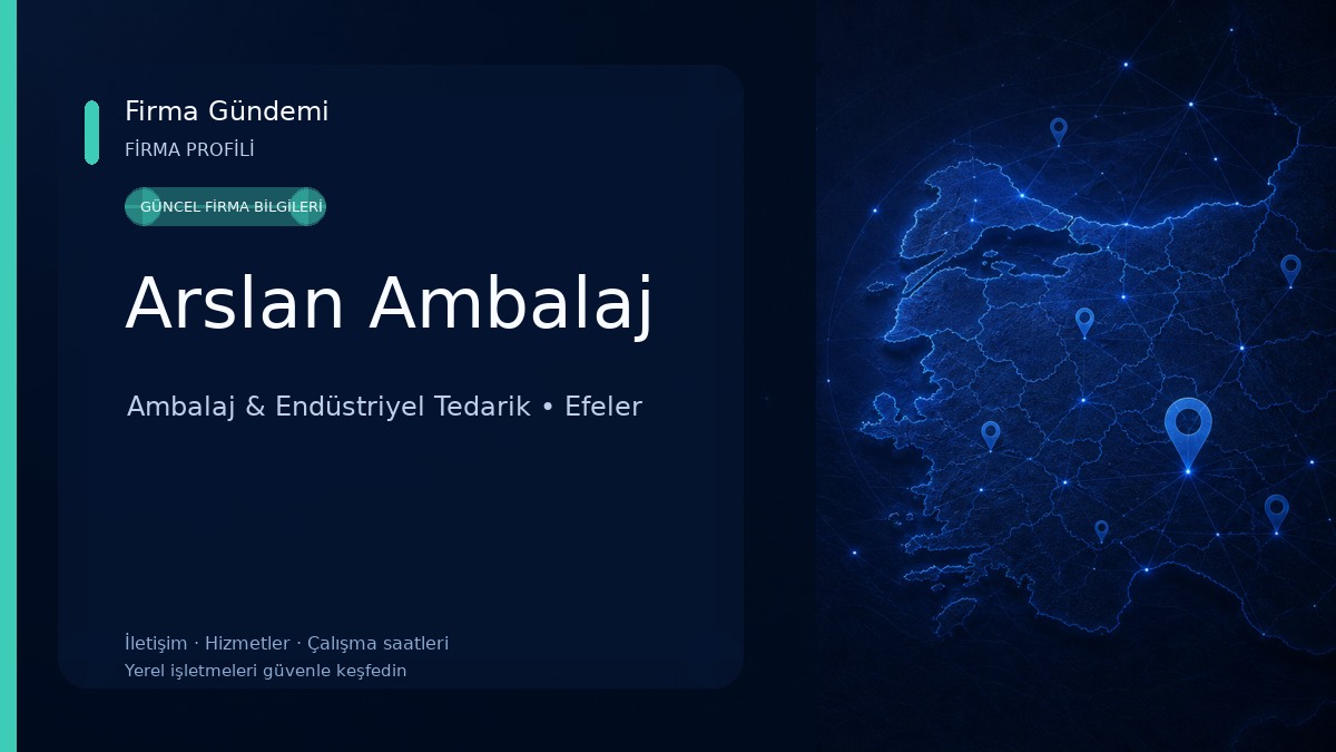 Arslan Ambalaj Ambalaj & Endüstriyel Tedarik