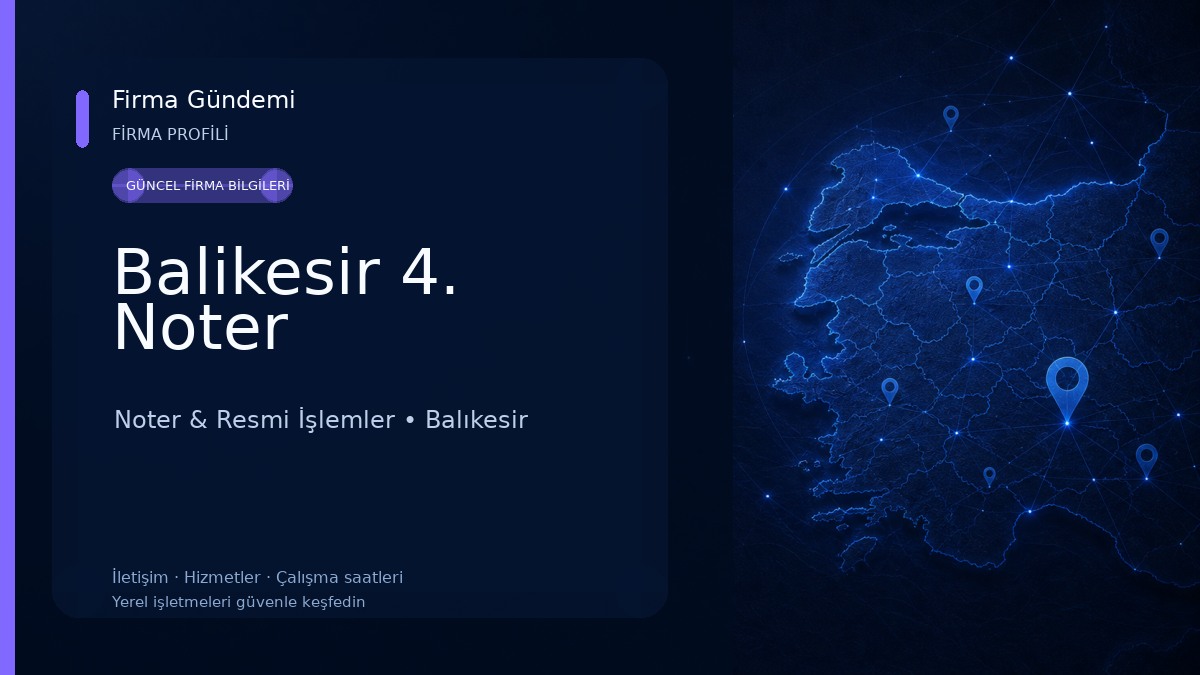 Balikesir 4. Noter 