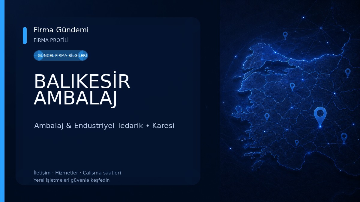 BALIKESİR AMBALAJ Ambalaj & Endüstriyel Tedarik