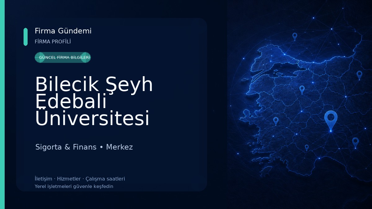 Bilecik Şeyh Edebali Üniversitesi Sigorta & Finans
