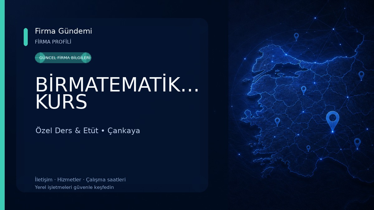 BİRMATEMATİKBİRFEN KURS Özel Ders & Etüt
