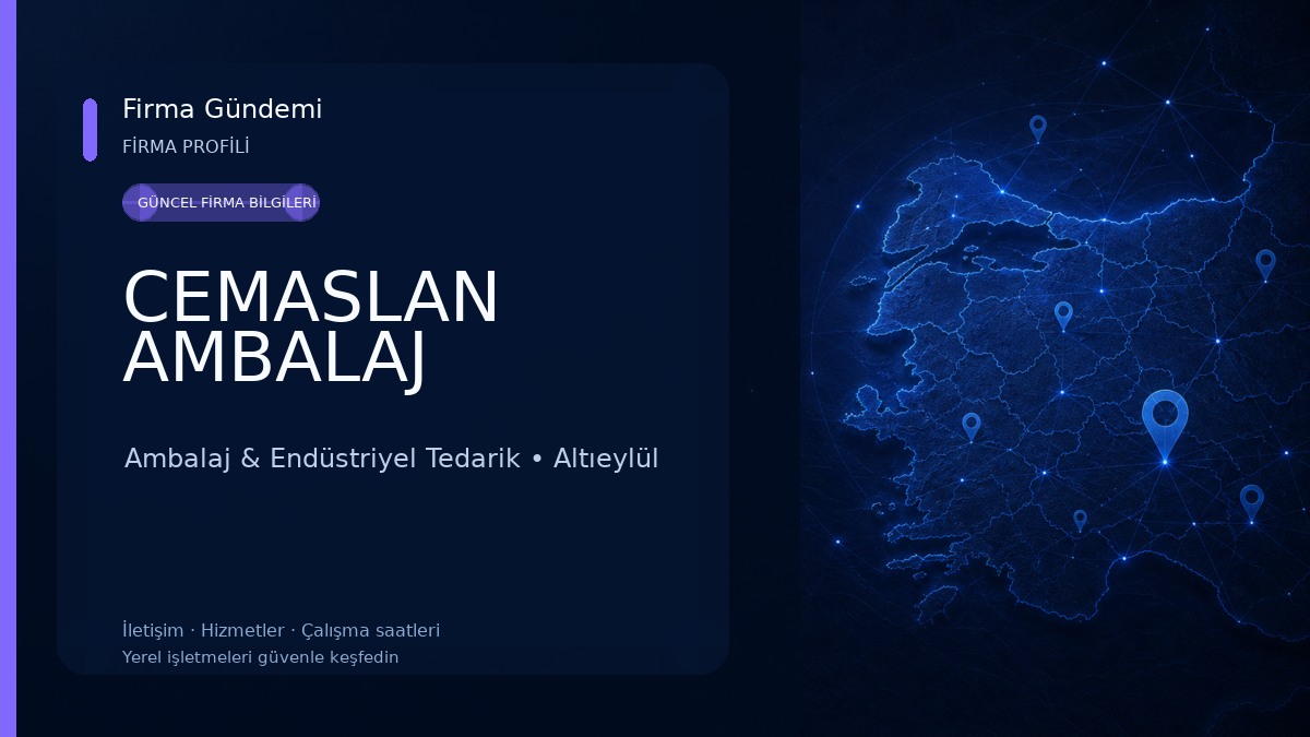 CEMASLAN AMBALAJ Ambalaj & Endüstriyel Tedarik