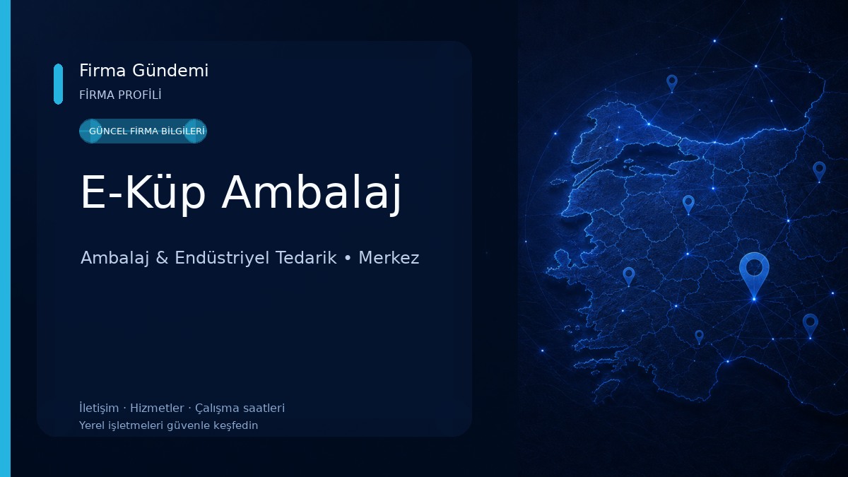 E-Küp Ambalaj Ambalaj & Endüstriyel Tedarik