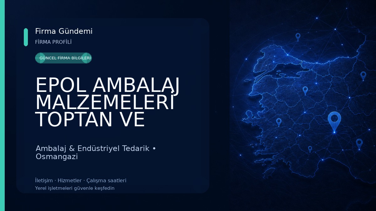 EPOL AMBALAJ MALZEMELERİ TOPTAN VE PERAKENDE 
