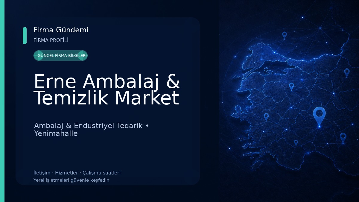 Erne Ambalaj & Temizlik Market Ambalaj & Endüstriyel Tedarik