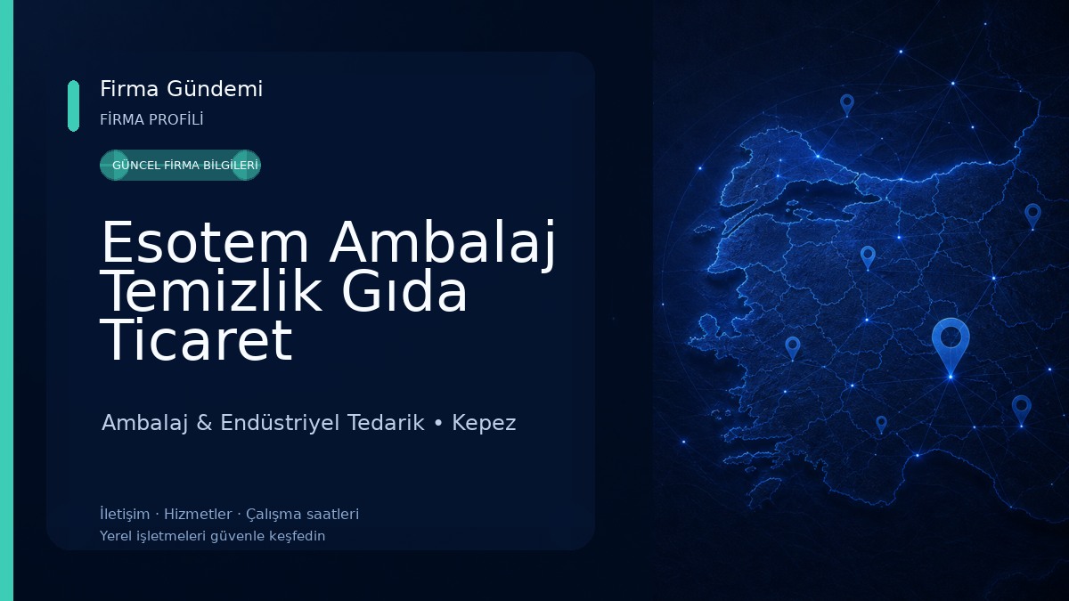 Esotem Ambalaj Temizlik Gıda Ticaret Ambalaj & Endüstriyel Tedarik