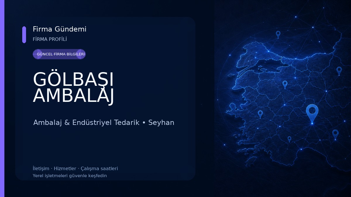GÖLBAŞI AMBALAJ Ambalaj & Endüstriyel Tedarik