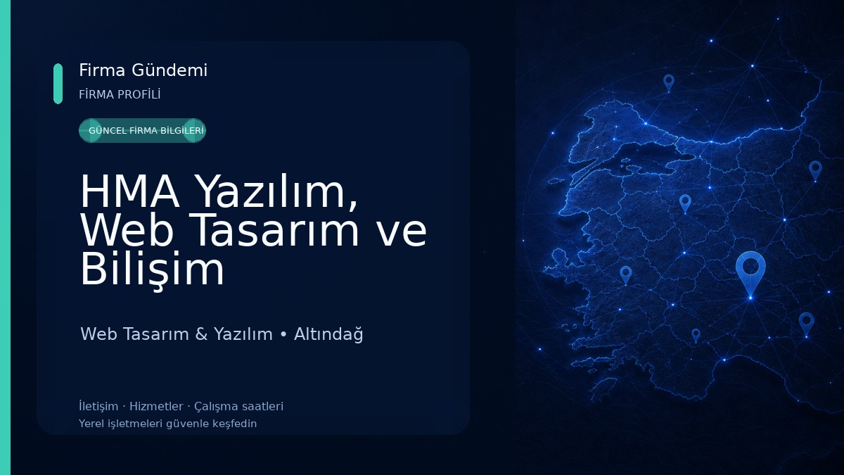 HMA Yazılım, Web Tasarım ve Bilişim Hizmetleri Web Tasarım & Yazılım