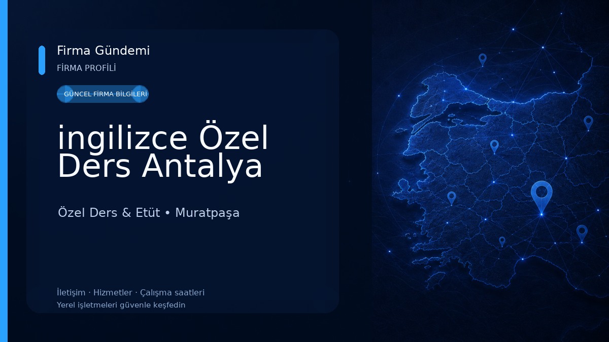 ingilizce Özel Ders Antalya 