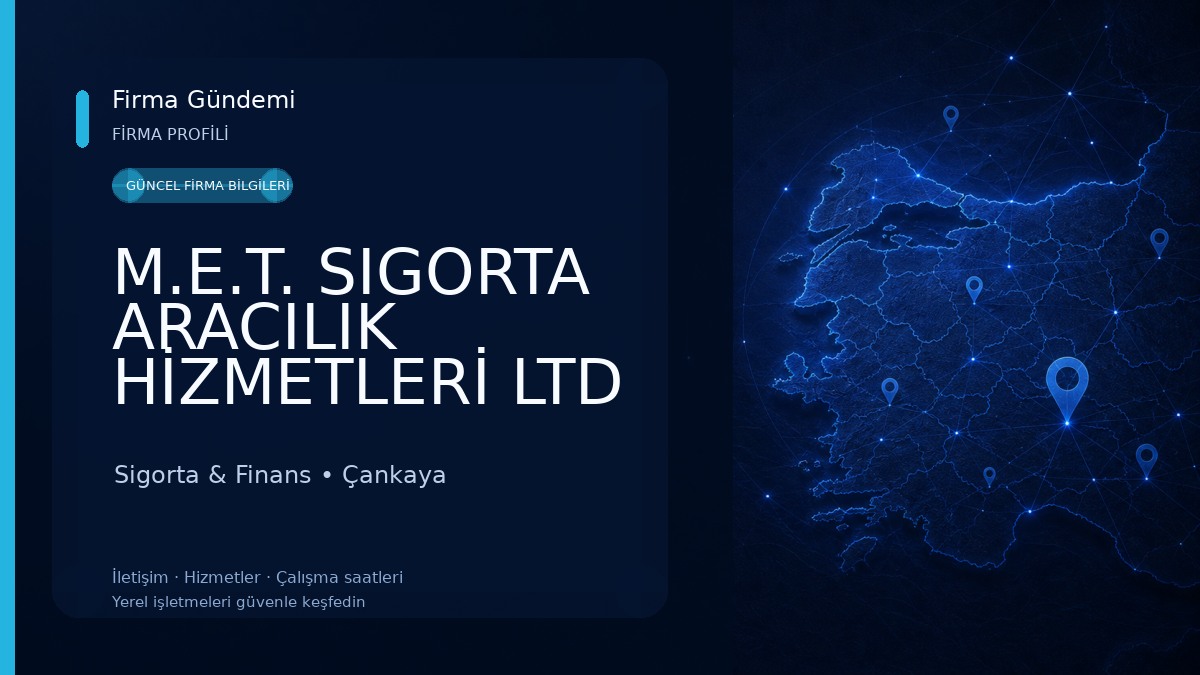M.E.T. SIGORTA ARACILIK HİZMETLERİ LTD ŞTİ Sigorta & Finans