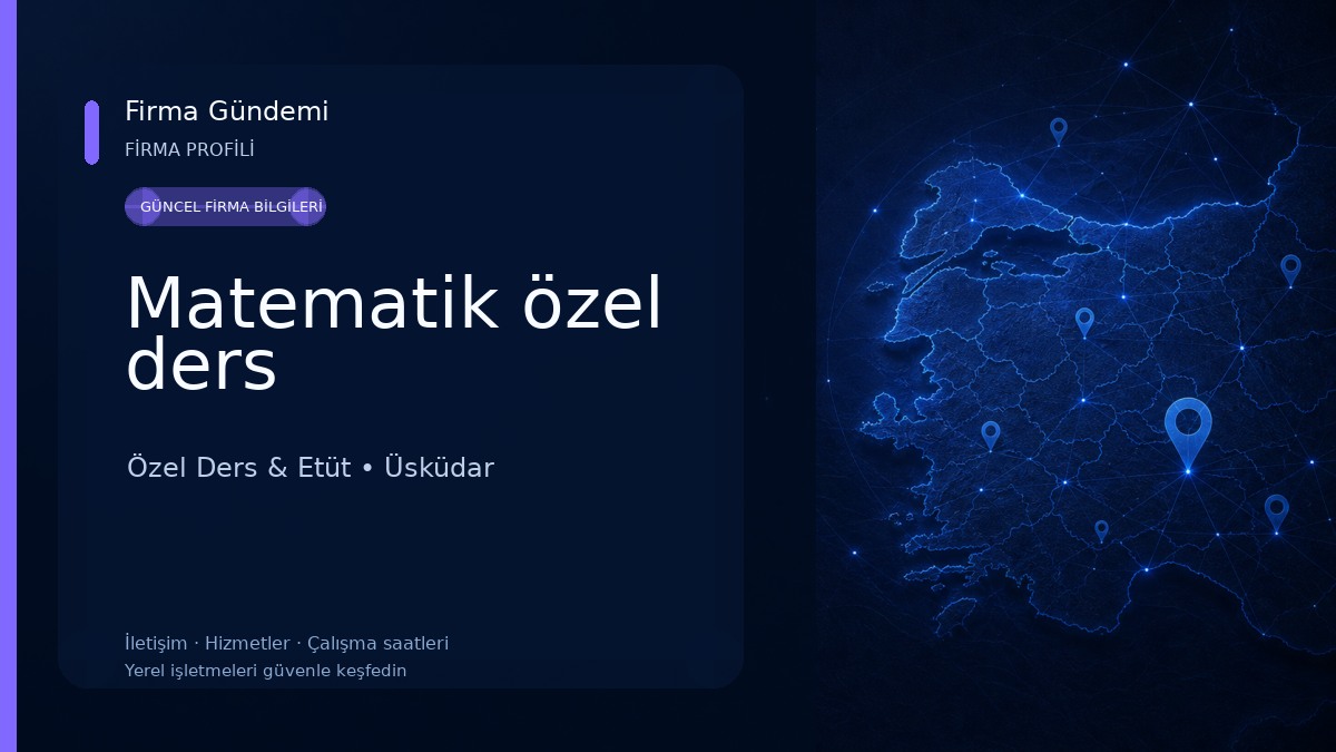 Matematik özel ders 