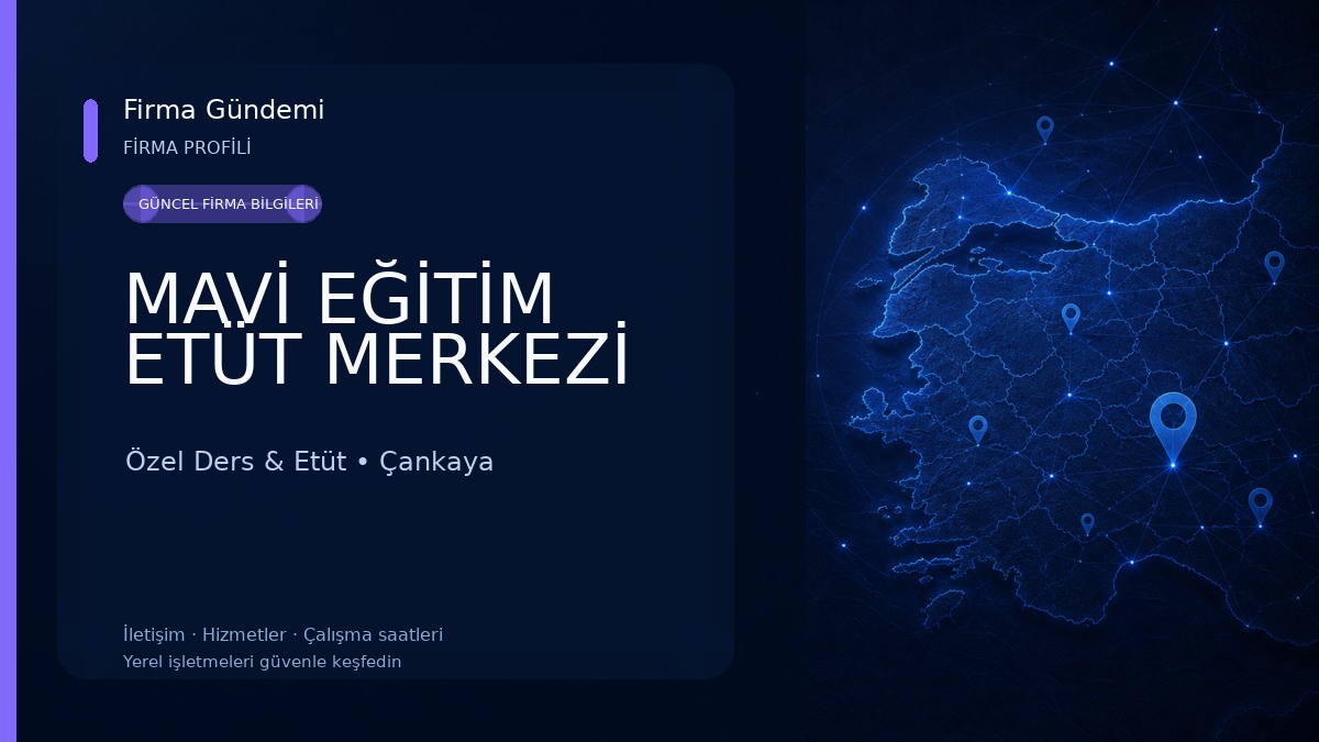 MAVİ EĞİTİM ETÜT MERKEZİ 