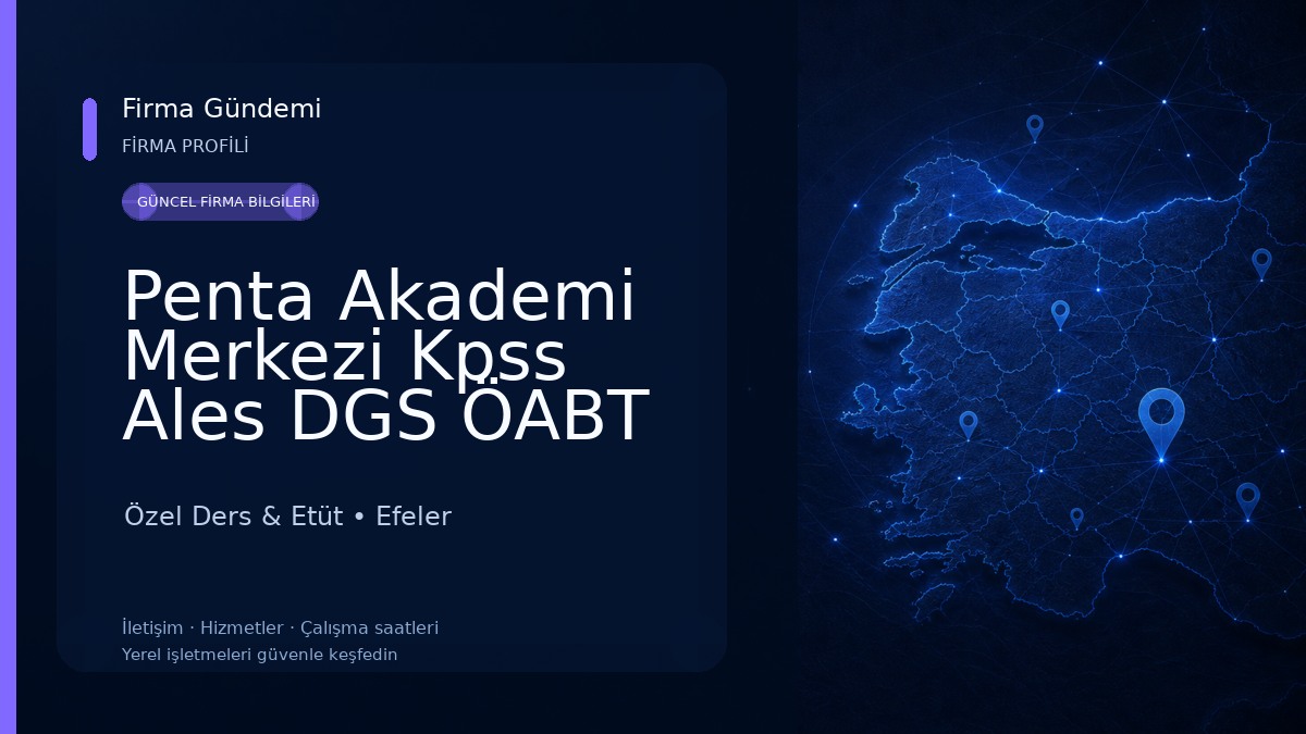 Penta Akademi Merkezi Kpss Ales DGS ÖABT Özel Ders & Etüt