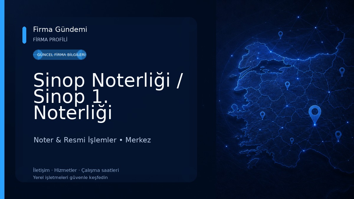 Sinop Noterliği / Sinop 1. Noterliği 