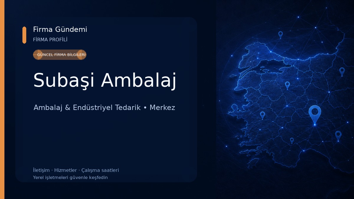 Subaşi Ambalaj Ambalaj & Endüstriyel Tedarik