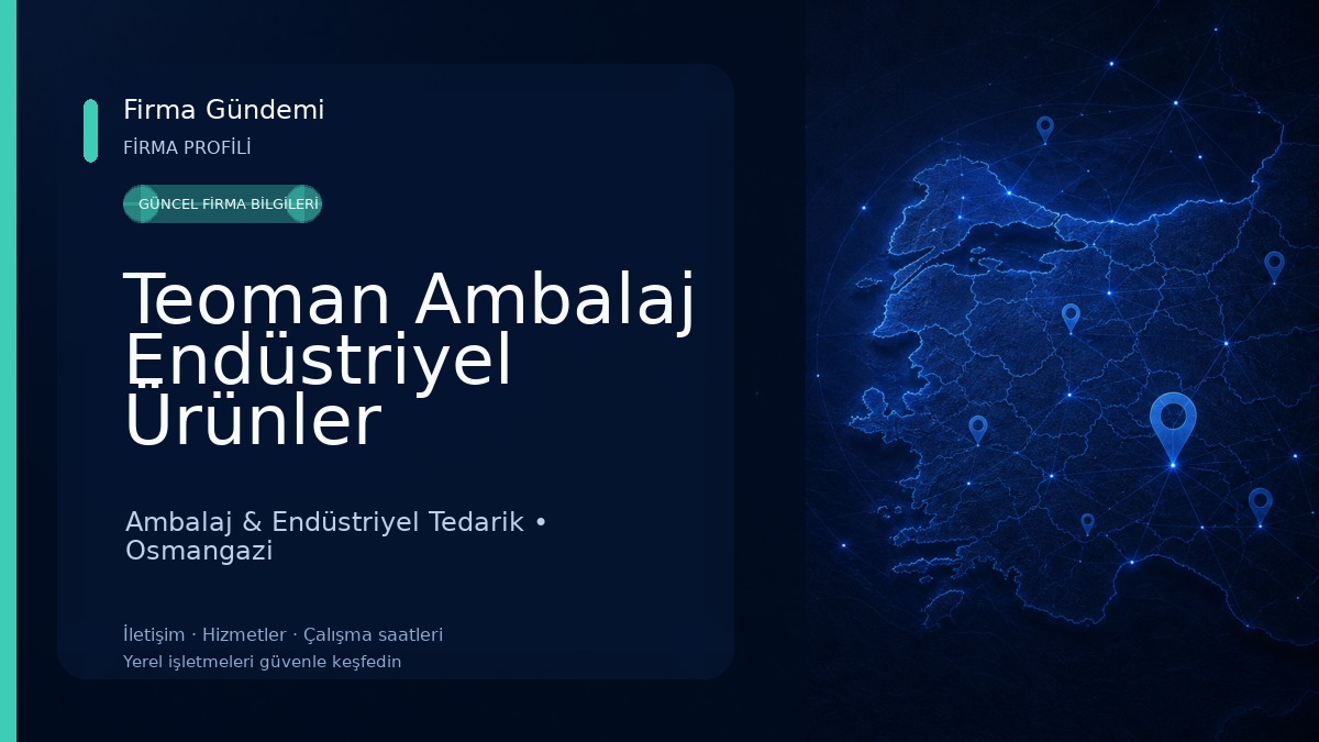 Teoman Ambalaj Endüstriyel Ürünler 