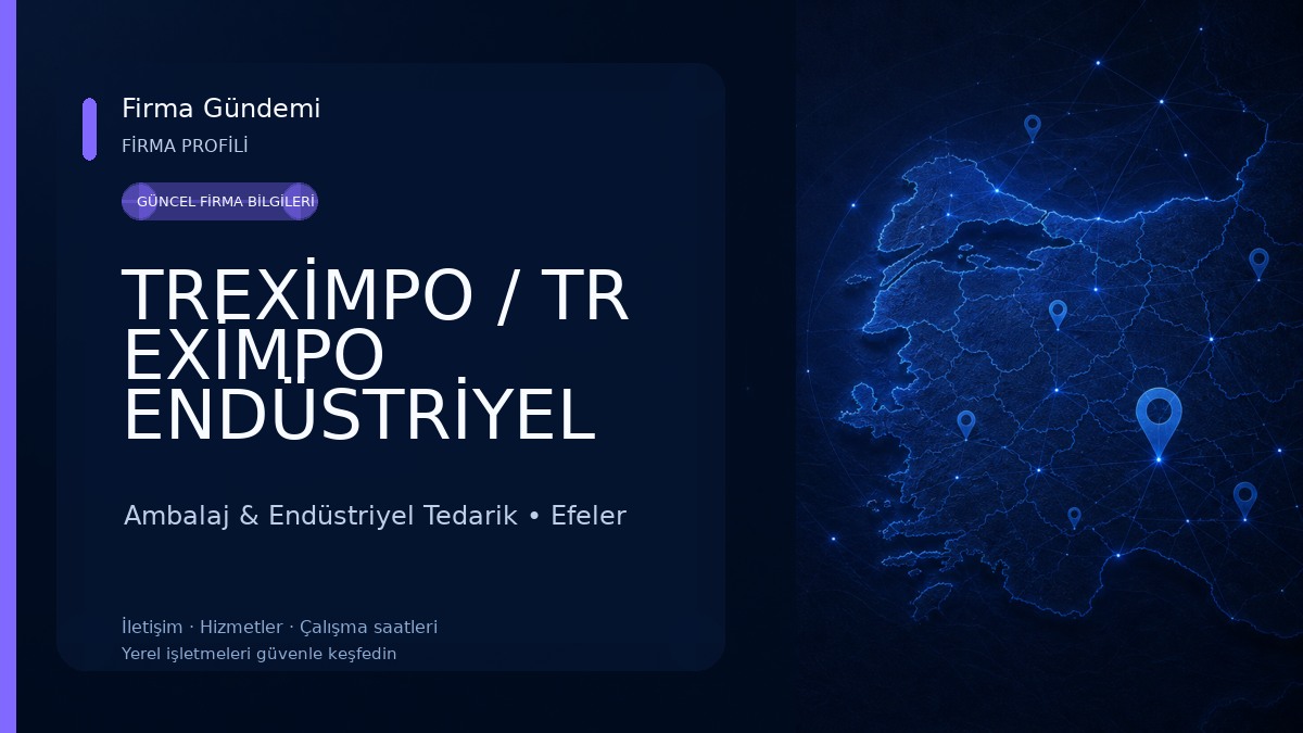 TREXİMPO / TR EXİMPO ENDÜSTRİYEL AMBALAJ MALZEMELERİ Ambalaj & Endüstriyel Tedarik
