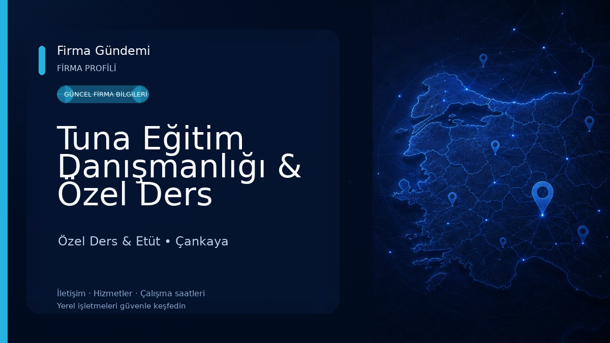 Tuna Eğitim Danışmanlığı & Özel Ders Özel Ders & Etüt