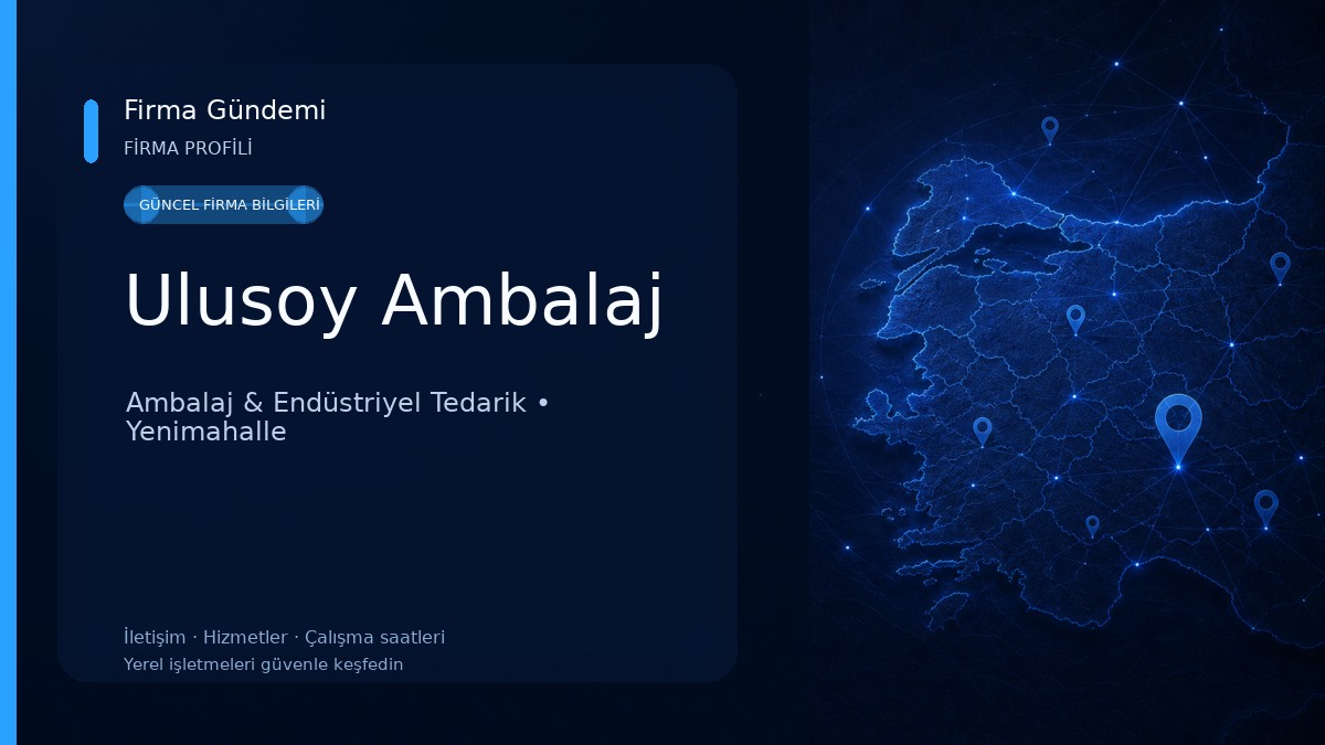 Ulusoy Ambalaj Ambalaj & Endüstriyel Tedarik