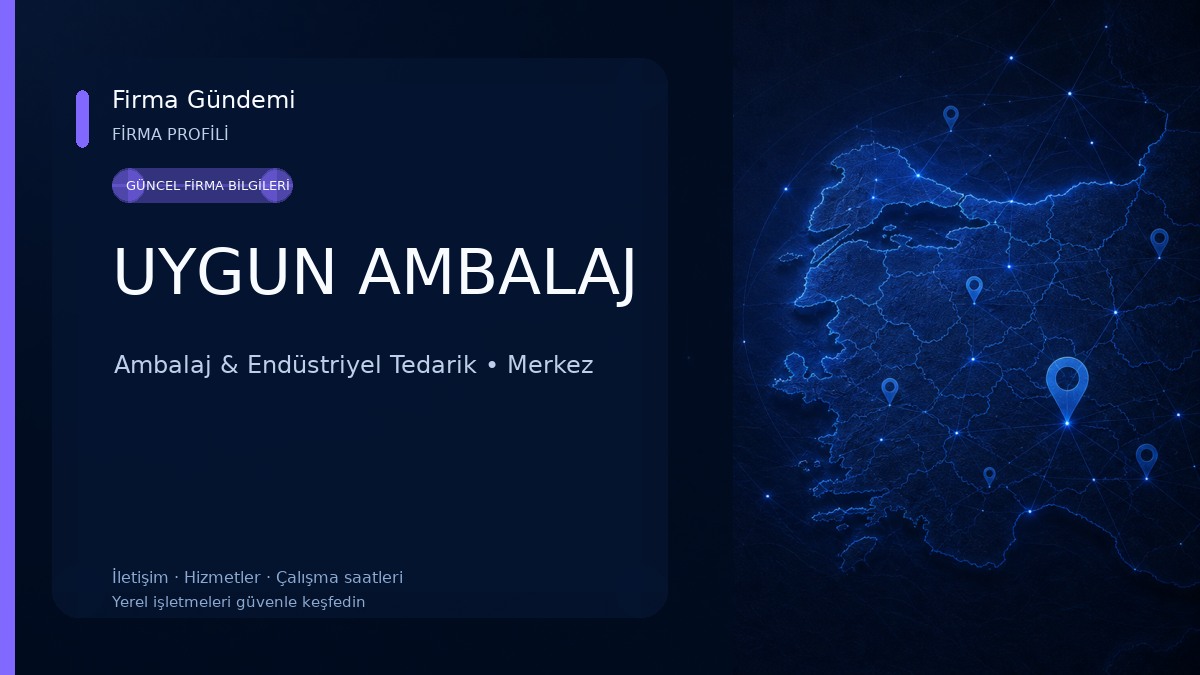 UYGUN AMBALAJ Ambalaj & Endüstriyel Tedarik