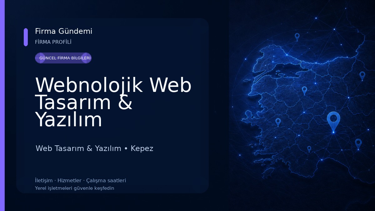 Webnolojik Web Tasarım & Yazılım Çözümleri Web Tasarım & Yazılım