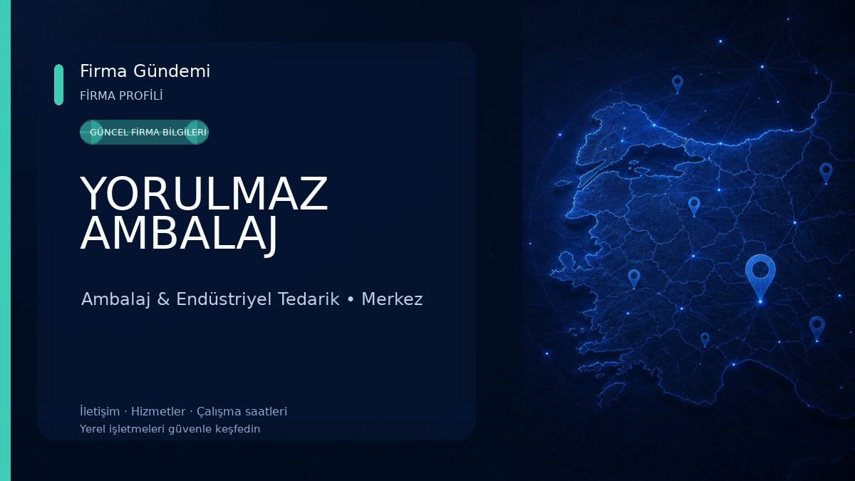 YORULMAZ AMBALAJ Ambalaj & Endüstriyel Tedarik